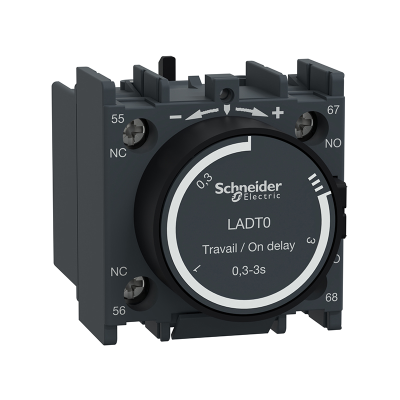 施耐德电气接触器附件 D系列 空气延时模块 1NO/C 延时：0.3-3s LADT0